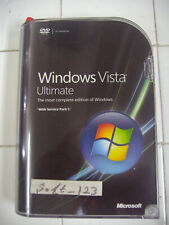 Microsoft Windows Vista Ultimate w/SP1 Full 32 Bit & 64 Bit DVDs=NEW SEALED BOX= picture