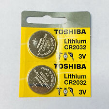 2 x New Original Toshiba CR2032 CR 2032 3V LITHIUM BATTERY BR2032 DL2032 Remote picture