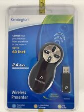 Kensington Wireless Presenter Remote 4 Button Black  Model 33373 2.4 GHz 60 Feet picture