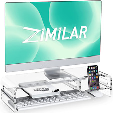 20-Inch Large Acrylic Monitor Stand Riser, 2-Tier Clear Monitor Riser, Acrylic L picture