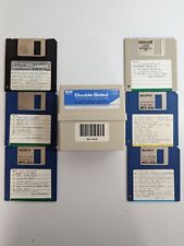 Vintage Lot of 6 MS Windows, Tandy,  Sony & Maxell Floppy Discs 1.44MB w/ Case picture