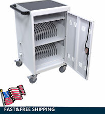 Mobile Charging Cart and Cabinet Storage for Tablets Laptops 32-Device Computers picture