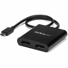 StarTech.com MSTCDP122DP 2-Port USB-C to DisplayPort MST Hub - 4K 30Hz - Dual picture