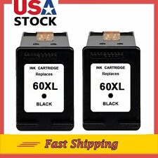 2PK 60XL Black Ink Cartridge For HP Deskjet F2480 F2488 F4250 F4275 F4280 F4450  picture