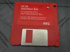 NEC SCSI Interface Kit PS/2 Micro Channel Bus 3.5” Floppy Software Vintage picture