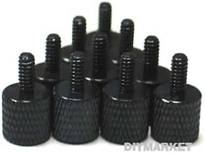 10 X Black Anodized Alumium Computer Case Thumbscrews (6-32 Thread) for Cover /  picture