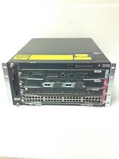 CISCO WS-6500 WS-C6504-E 4 Slot Chassis 4HS Fan,2xPWR 2700 AC 4,​WS-SUP720-3BXL picture