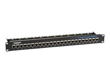 Black Box New JPM804A-R2 24-Port CAT5e Feed-Through Patch Panel, 1U, Shielded picture