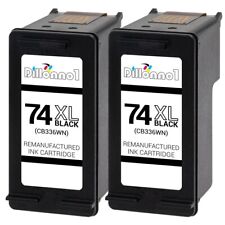 2 Black #74XL Ink for HP Photosmart C5225 C5240 C5250 C5280 C5290 C5500 C5540 picture