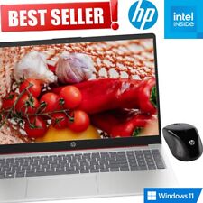 HP 15.6 LED Laptop Bundle Intel N200 3.70GHz 128GB SSD Drive HDMI Windows 11 picture