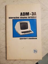 LSI Lear Siegler ADM-3A Computer  Operators Handbook Orig. And RARE picture