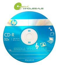 25 HP CD-R CDR ECO Logo Top Discs Blank 52X 700MB 80MIN in Sleeves picture