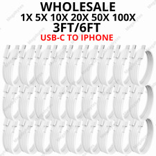 Wholesale USB-C to iPhone Cable PD Fast Charger For iPhone 13 12 11 X 8 Cord Lot picture