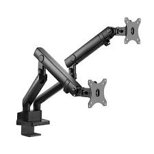 SIIG Aluminum Mechanical Dual Monitor Arm Mount - Height Adjustable Desk Mount f picture