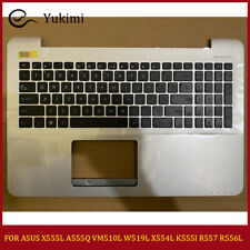 FOR ASUS X555L A555Q VM510L W519L X554L K555l Silver C Shell Palmrest Keyboard picture