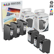 LD Products 6PK Replacement for HP 45 Black & HP 23 Color Inkjet Cartridges picture