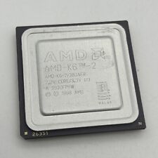 AS-IS AMD K6-2 380 AFR AFQ 380MHz 2.2v core 3.3V Socket 7 CPU 1998 Vintage K6-II picture