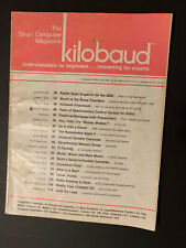 VINTAGE kilobaud Issue 23 MAGAZINE NOV 1978 UOS RARE COLLECTIBLE picture