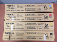 New Genuine Full Set of (4) TOSHIBA T-FC415U-K/C/M/Y toner Cartridges | T897 picture