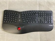 Victsing 2 in 1 Wireless Computer Ergonomic Keyboard, Trackball Mouse Combo GUC picture
