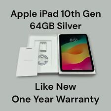 New Apple iPad 10th Gen. 64GB, Wi-Fi, 10.9in - Silver Apple Warranty picture