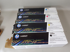 Genuine HP Set 4 Color 130A Toner Black, Yellow, Cyan, Magenta picture