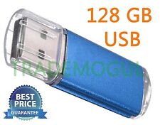 Sleek BLUE 128GB BRAND NEW USB 2.0 Thumb Pen Flash Drive Memory Stick Storage picture