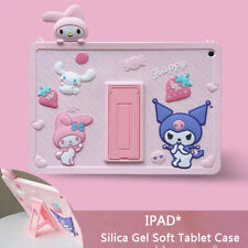 My Melody Kuromi Taipa Soft Silica Gel Bracket TabletCase For Apple iPad mini456 picture