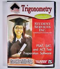 SEALED Trigonometry Grades 10-12 PSAT SAT ACT Test Preparation Software picture
