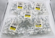 5 Packs Of 100 12mm Mini Round Cable Clips- Cable Management Clips 500 Total ￼ picture