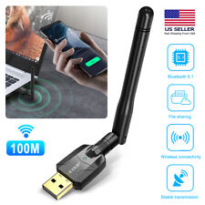 USB Bluetooth 5.1 Adapter 100M Long Range Bluetooth Dongle EDR For PC&Desktop ~ picture