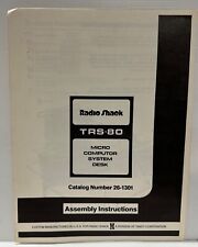 Radio Shack TRS-80 Micro Computer System Desk Assembly Instructions 26-1301 picture
