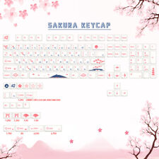 Sakura keycap xda pbt keycaps 130key Japanese Dye sub For 61/64/68/75/96/104/108 picture