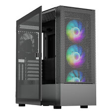 Vetroo AL600 MESH Black Mid-Tower ATX Gaming Computer Case w/ 6 PCS 120mm Fans picture