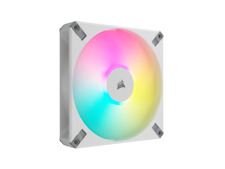 CORSAIR iCUE AF140 RGB ELITE 140mm PWM Fan - White - Eight RGB LEDs - AirGuide T picture