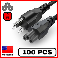 100 Pack Laptop Power Cord 5FT Mickey Mouse Laptop Charger Brick Cord 10A 125V picture