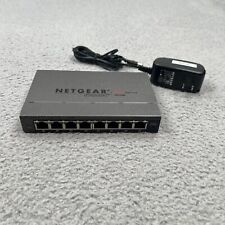 NetGear ProSafe GS108E v2 8-Port Gigabit External Ethernet Switch & Power Cord picture