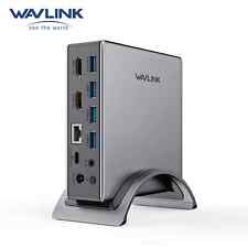 WAVLINK USB 3.0 and USB C Universal Docking Station Dual Monitor 100W Charging picture