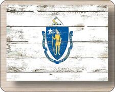 State Flag Of Massachusetts Mousepad 7 x 9  Distressed Art Photo mouse pad picture