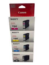 (Set of 4) New Canon PGI-1000 Black Cyan Magenta Yellow Set for Maxify MB2010 picture