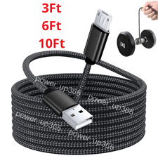 Heavy Duty Micro USB Charger Data Cable Cord 3/6/10Ft For Android Samsung Google picture