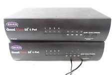 Pair of (2) Belkin Omni View SE 4 Port, (1 F1D, 1 F1D104) w/ power supplies picture