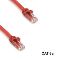 Kentek Red 100ft Cat6A UTP Ethernet Cable 24AWG RJ45 T-568B Patch Panel Router picture