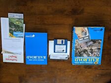 DESIGN YOUR OWN RAILROAD For IBM PC Game 3.5 & 51/4 BIG BOX Simulator vintage  picture