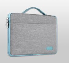 Laptop Sleeve Case Protective Carrying Bag Grey and Mint Green 13-13.5 inch picture
