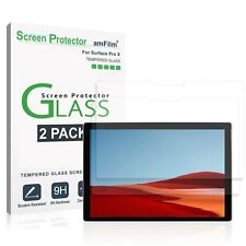 amFilm Microsoft Surface Pro X Real Tempered Glass Screen Protector (2 Pack) picture