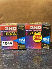 Two Pack Vintage Focal 2HD 10pc IBM Formatted 3.5'' New Floppy Diskettes picture