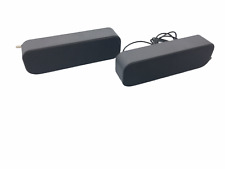 USB Plug N Play Computer Speaker, Laptop Portable Black Speakers - 2 Speakers picture