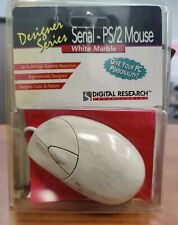 *VINTAGE* PS/2 / Serial Mouse *NEW IN BOX* Designer Series White Marble pattern picture