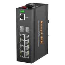 KeepLink Industrial PoE Switch 8-Port 100/1000Mbps Ethernet Gigabit SFP Managed picture